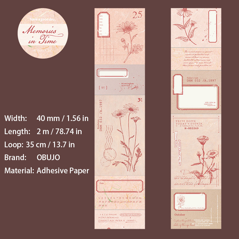 1 Roll Vintage Junk Journal Tape SJJY