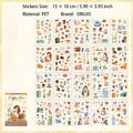 20 Sheets Lifestyle PET Stickers Book BFMC