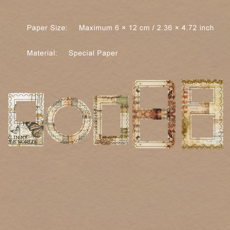 10 Pcs Vintage Frame Cardstock Paper WSWS