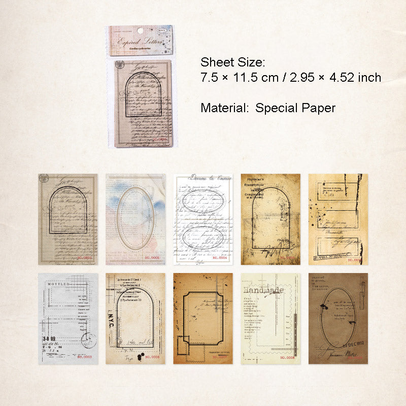 10 Pcs Border Frame Stickers XDXH