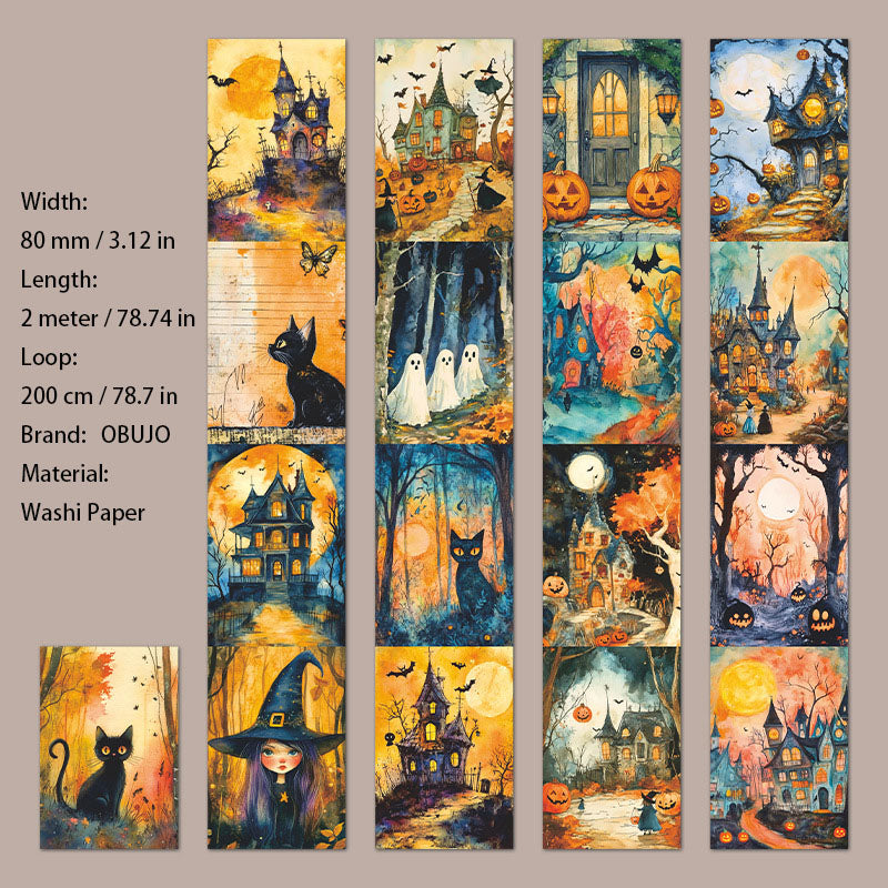 1 Roll Halloween Theme Washi Tape KETXZ
