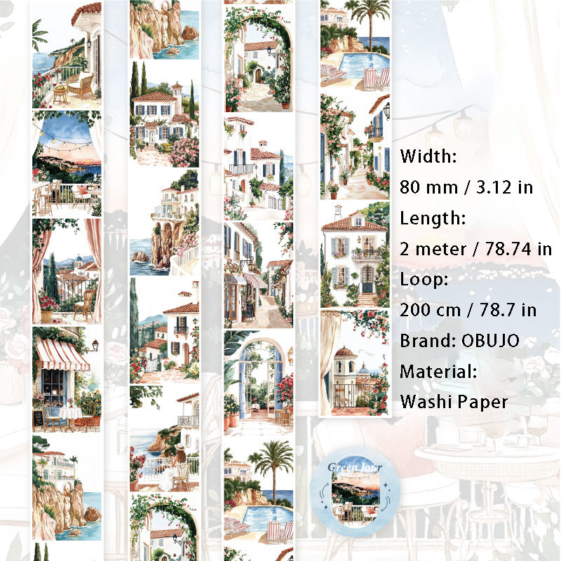 1 Roll Travel Landscape Washi Tape LYMY