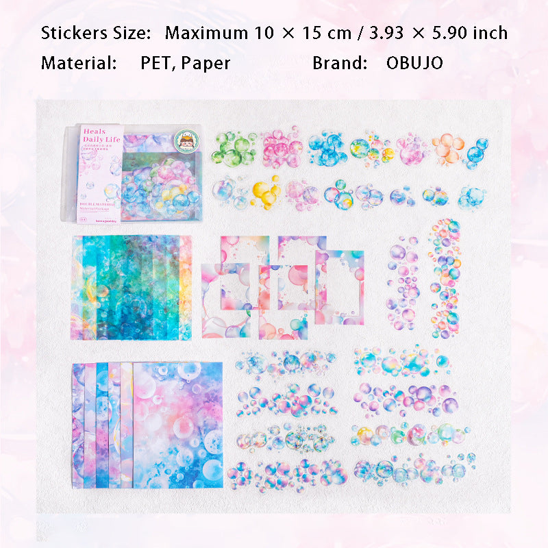80 Pcs Watercolor Theme Journal Supplies Kit SCZYRC