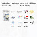 30 Pcs Aesthetic Words PET Stickers RRJS