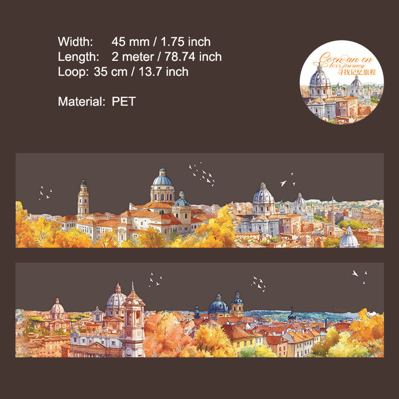 1 Roll Travel Landscape PET Tape WJLT