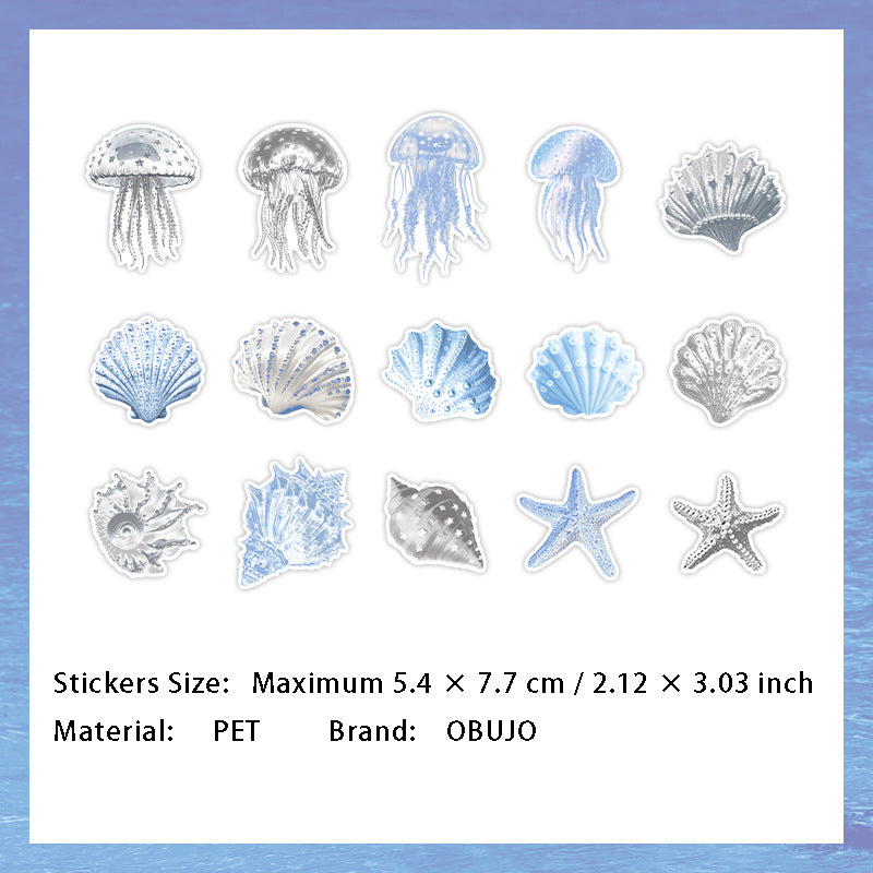 15 Pcs Botanical Nature Theme PET Stickers ZRER
