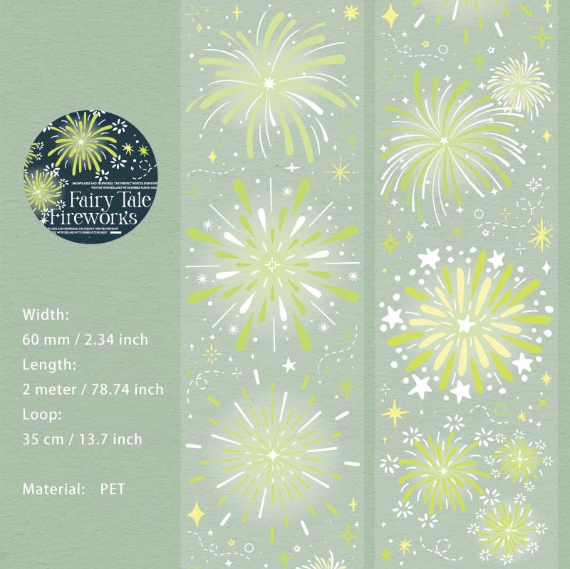1 Roll Firework PET Tape YHTH