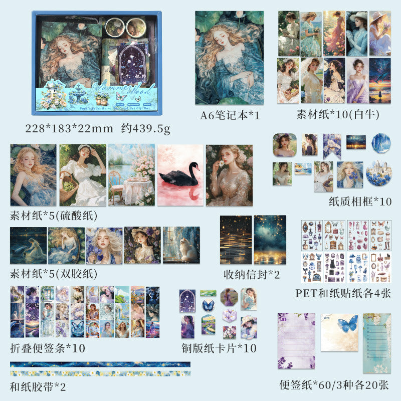 124 Pcs Scrapbook Supplies Gift Kit SYNH