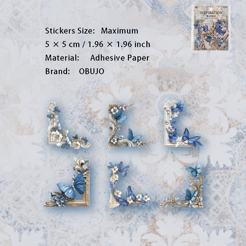 24 Pcs Vintage Corner Stickers LGMS