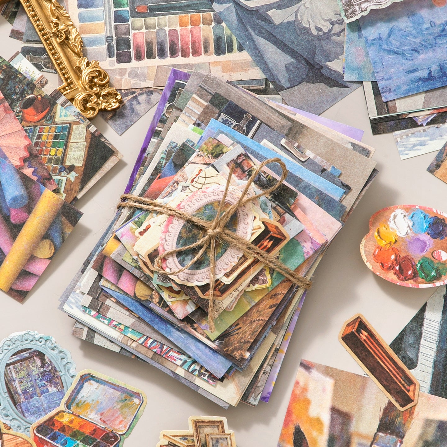 100PCS Artistic Oil Painting Journal Paper VMP15