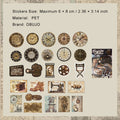 50 Pcs Vintage Washi Stickers SDJY