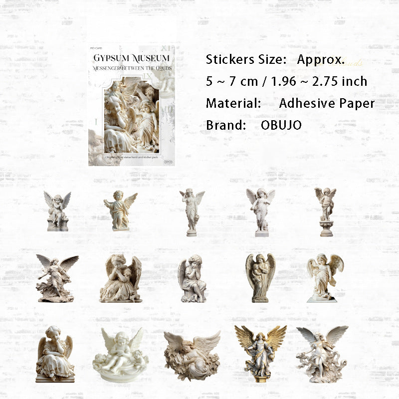30 Pcs Statue Museum Theme Stickers SGBWG