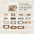 30 Pcs Vintage Texture Junk Journal Stickers FGDAS