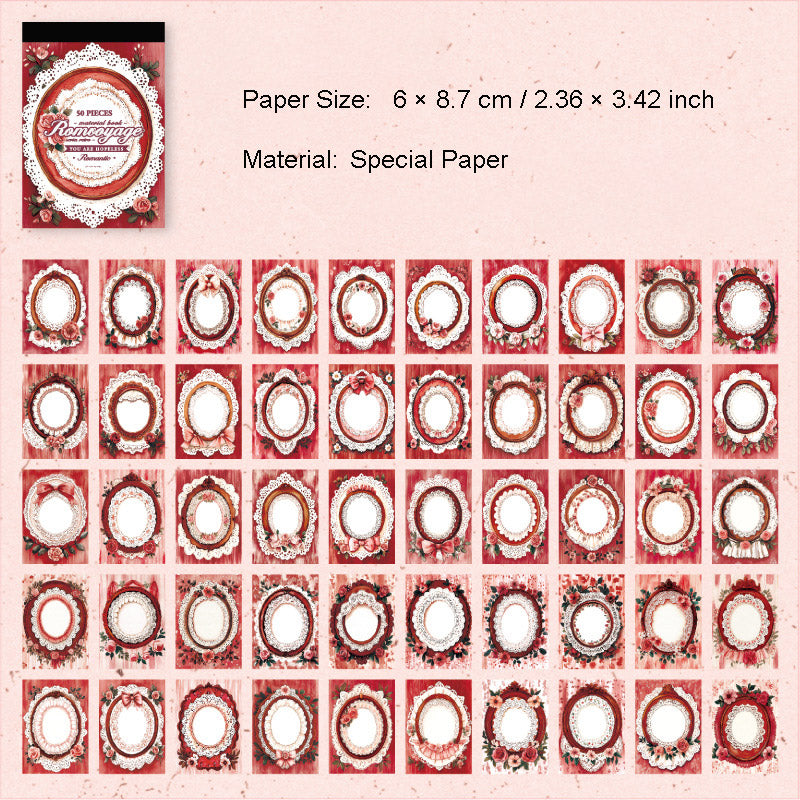 50 Sheets Small Background Scrapbook Paper LMTY