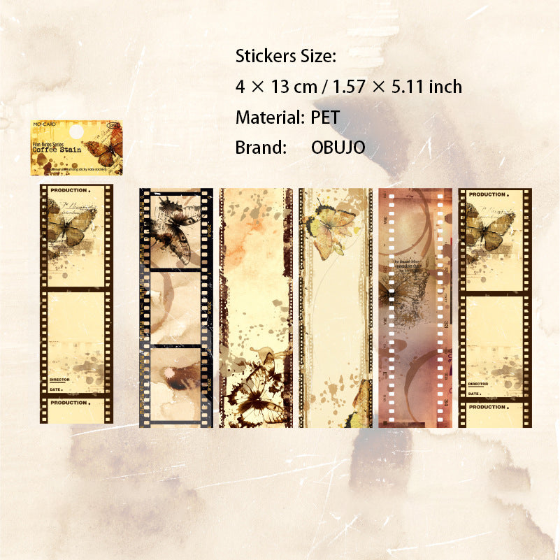 10 Pcs Movie Film PET Stickers JPBJ