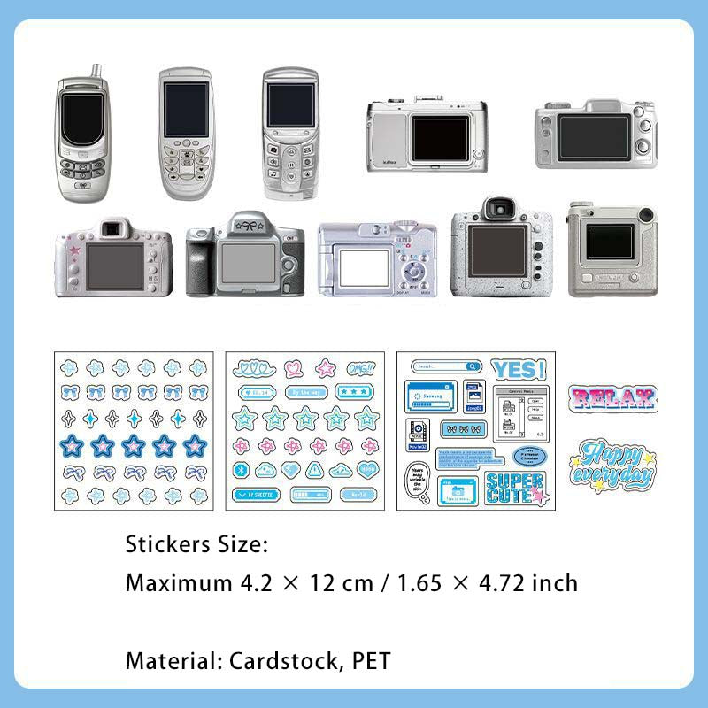 15 Pcs Lifestyle Journal Stickers MCRA
