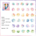 6 Rolls Watercolor PET Stickers Tape Set MRSH
