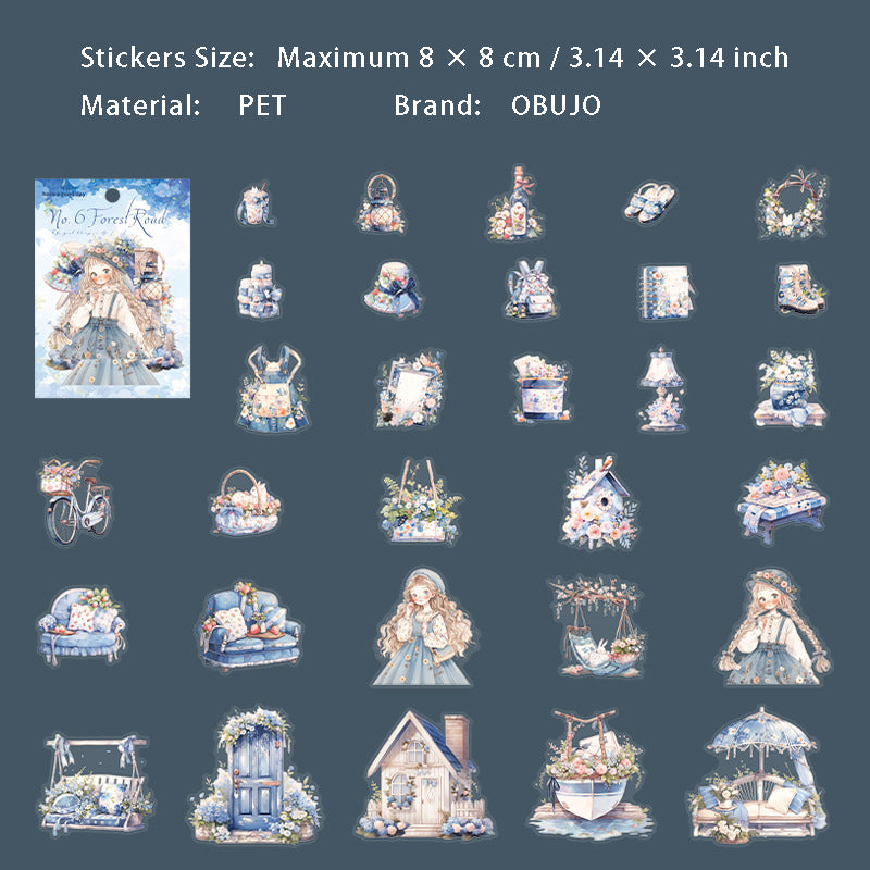 30 Pcs Garden Lifestyle PET Stickers SLLX