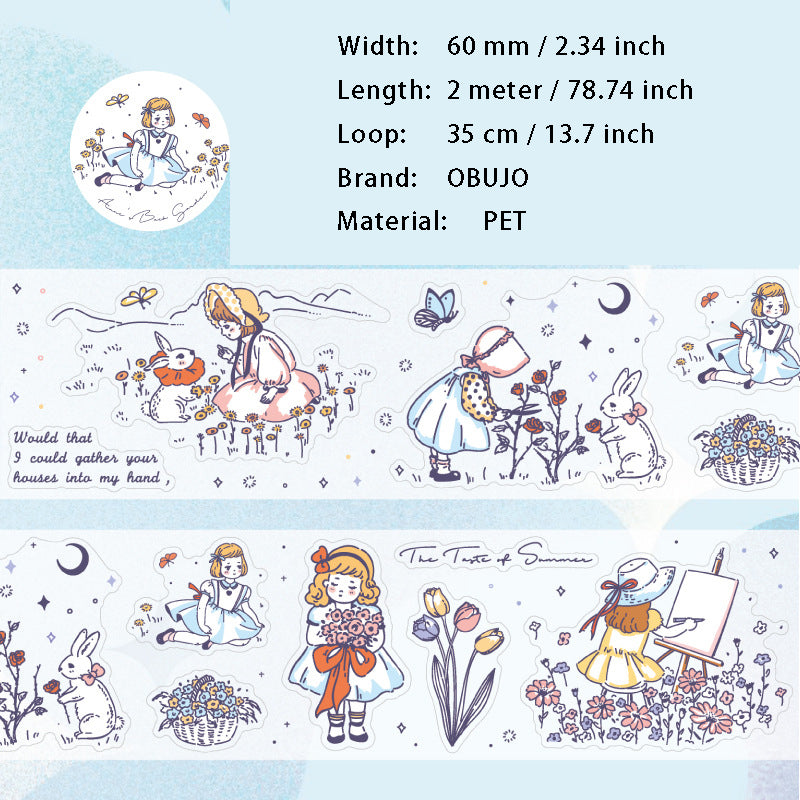 1 Roll Fairy Theme PET Sticker Tape BMTH