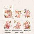 10 Pcs Warm Girl PET Stickers NKXT