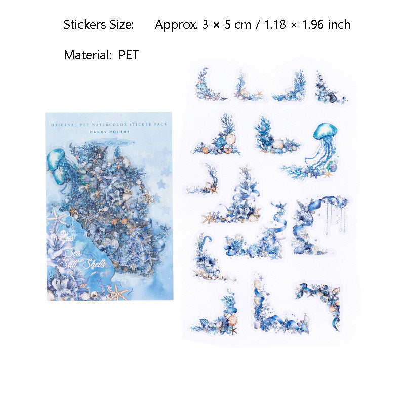 30 Pcs Natural PET Corner Stickers ZRBJ