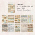 30 Pcs Wooden Color Scrapbook Paper MSZJ
