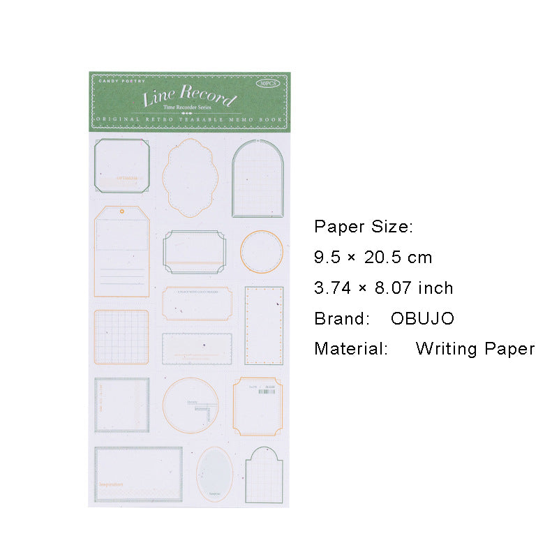 30 Sheets Vintage Notepad Paper SGJLZ