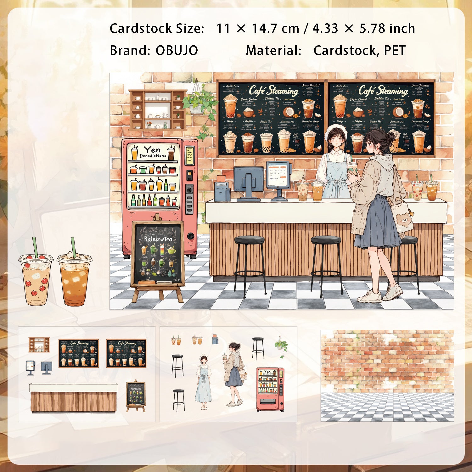 Bar Scene DIY Stickers Kit WHWG