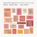 20 Pcs Vintage Quote Stickers ZSXL