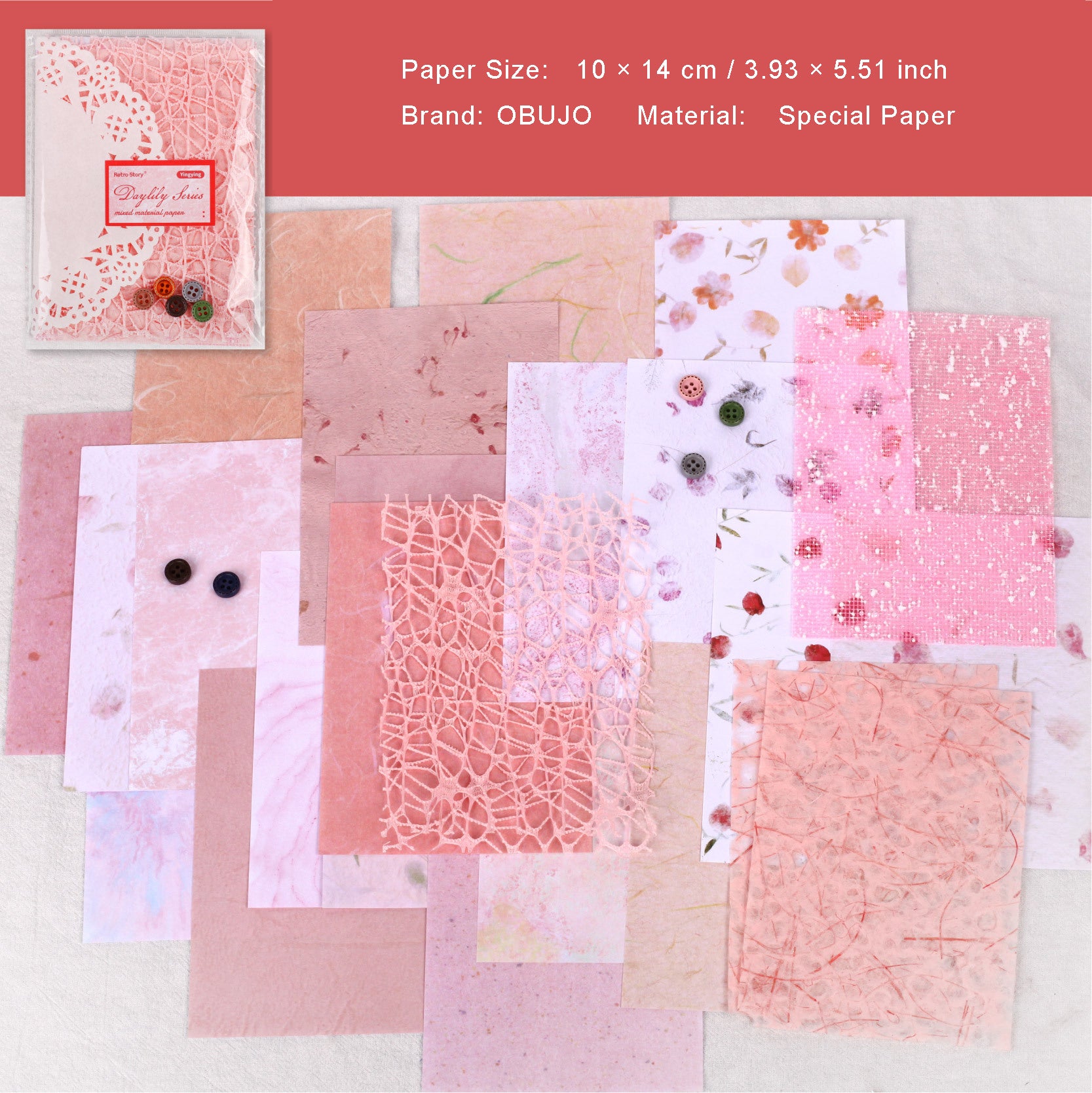 32 Sheets Texutered Scrapbook Paper XCXL