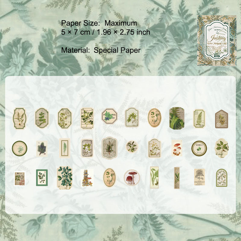 30 Pcs Vintage Hang Tag Paper GUYX