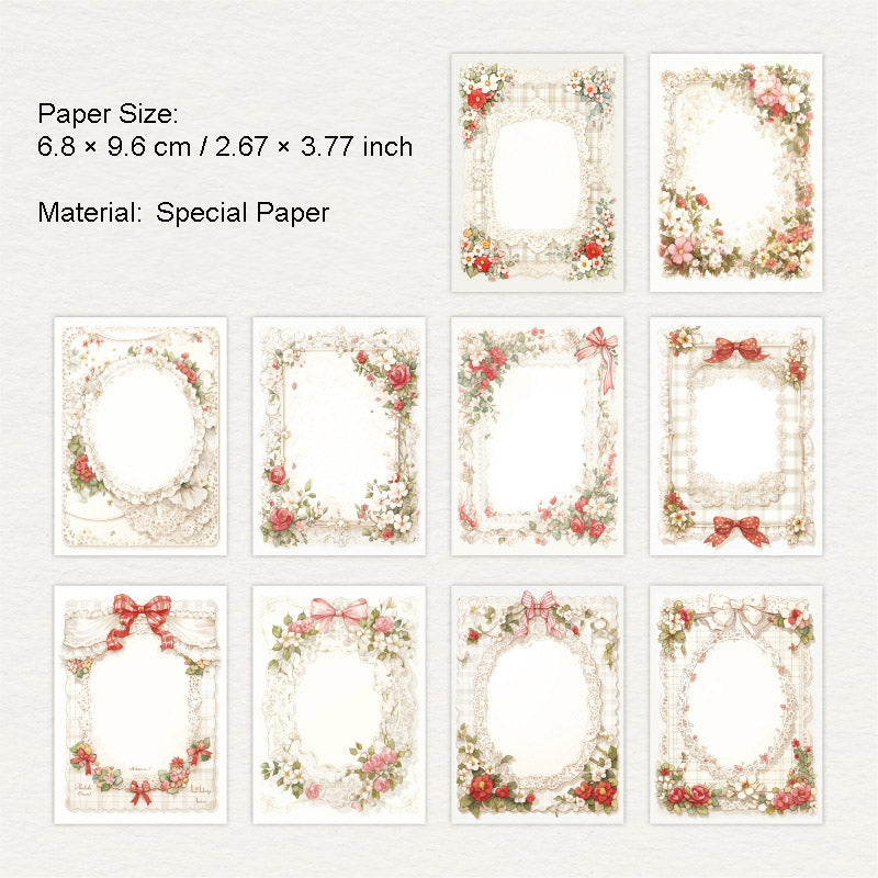 50 Sheets Floral Scrapbook Paper JLCR