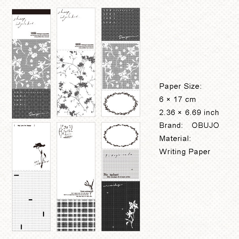 30 Sheets Vintage Notepad LLBJ