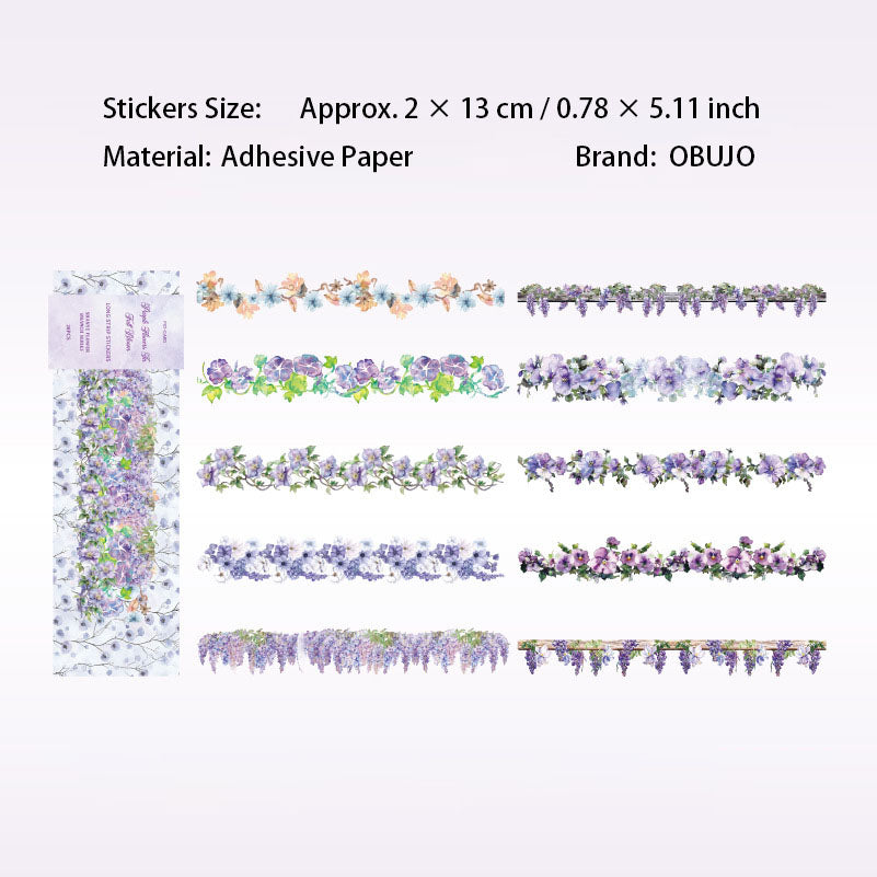 20 Pcs Fruit Flower Vine Stickers SYHZ