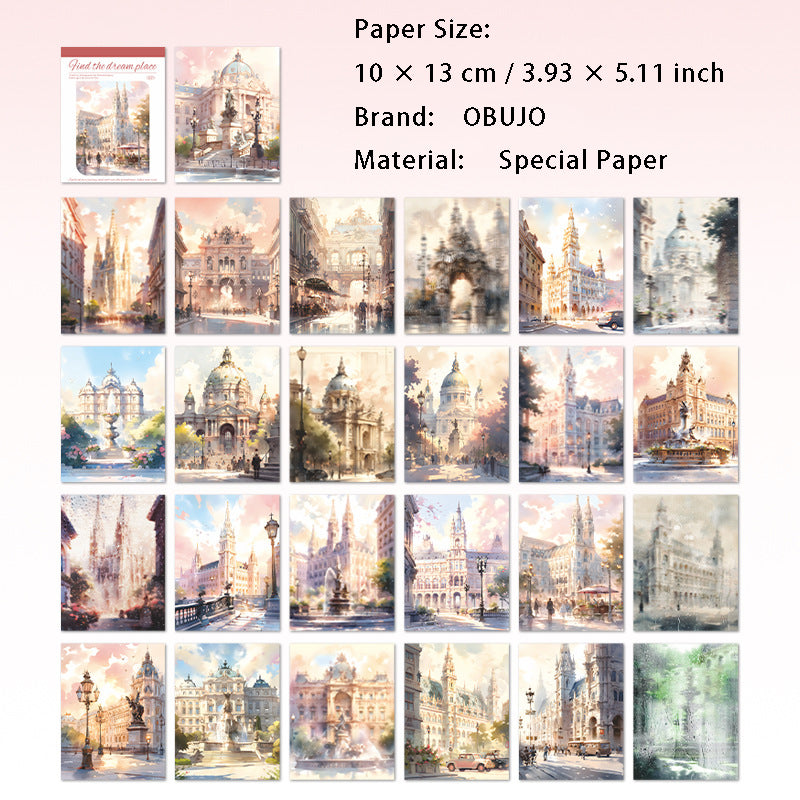 50 Sheets Travel Journal Paper Book XMZL