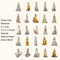15 Pcs Vintage Party Lady Stickers NJYC