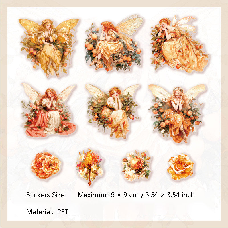 10 Pcs Fairy Theme PET Stickers JLGD