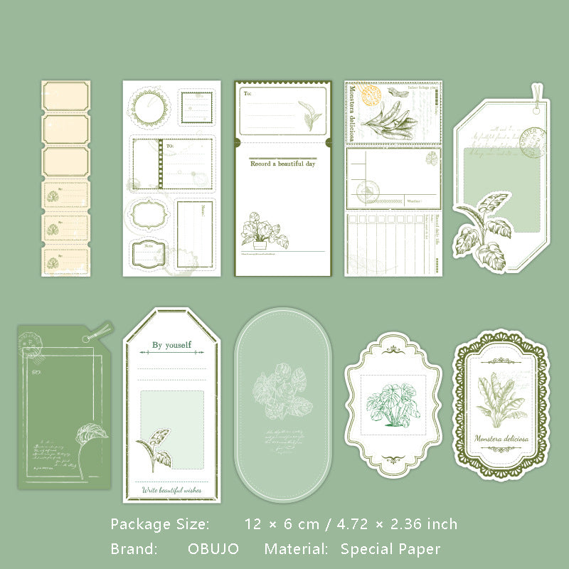 20 Pcs Vintage Notepad Paper ZWXJL