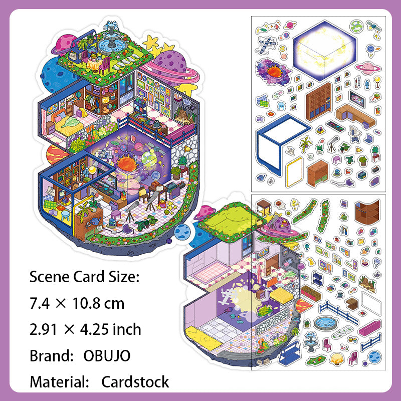 3D Shop Scene DIY Stickers Kit JRYYZ35