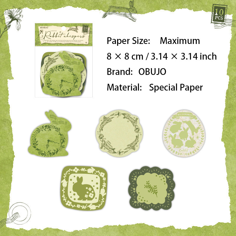 10 Pcs Aesthetic Journal Notepad Paper FCLY