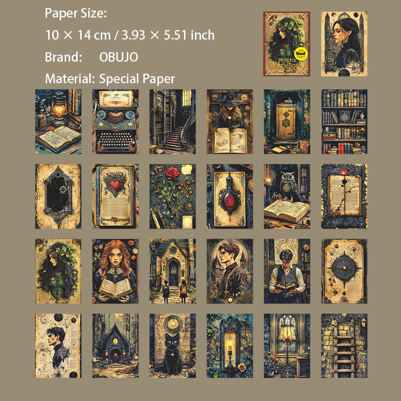 20 Sheets Magic Theme Journal Paper NWDMF