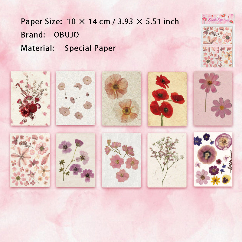 30 Sheets Spring Scrapbook Paper CRWY