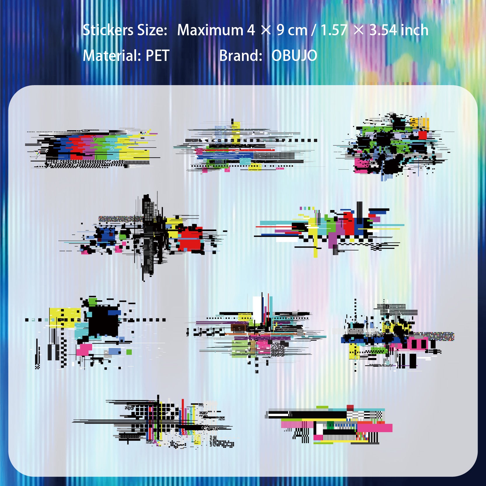 20 Pcs Punk Themed PET Stickers ZDKJ