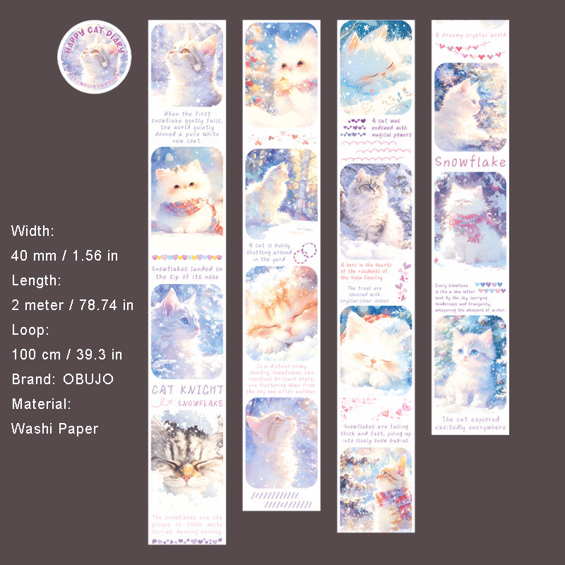 1 Roll Cat Theme Washi Tape KLXM