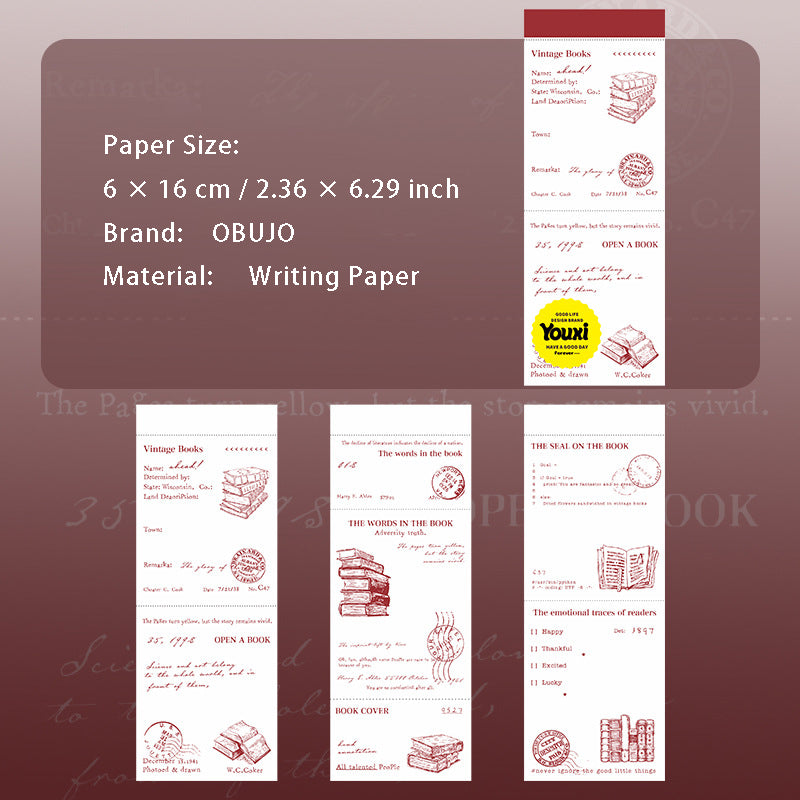 30 Sheets Vintage Notepad Paper ZJXY