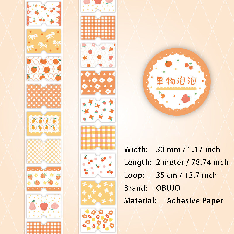 1 Roll Floral Stickers Tape SHPT