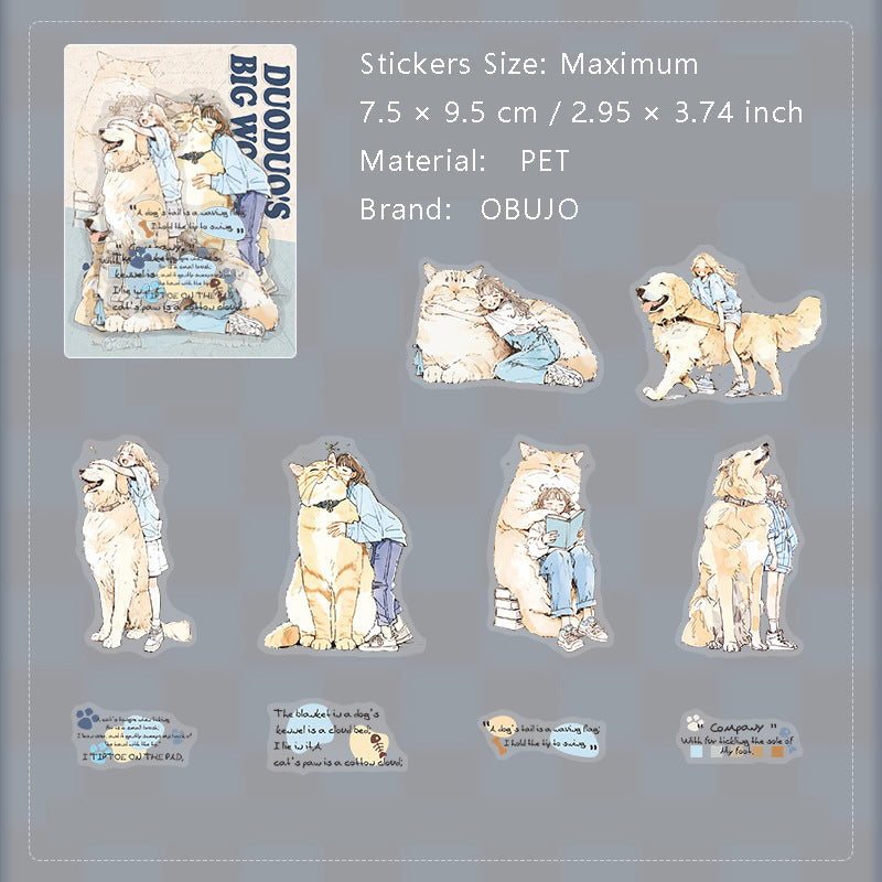 20 Pcs Fantasy Girl PET Stickers DDDSJ