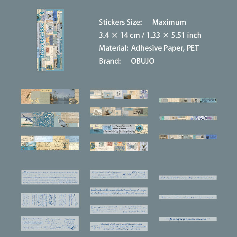 20 Pcs Vintage Junk Journal Stickers FGCL