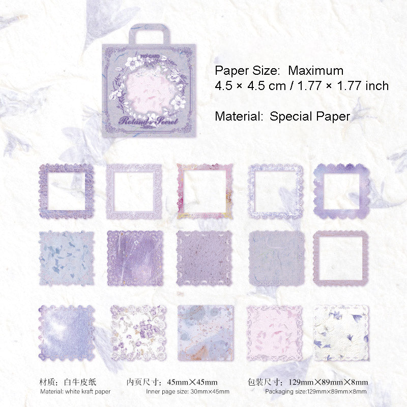 30 Pcs Lace Edged Background Paper LSGY