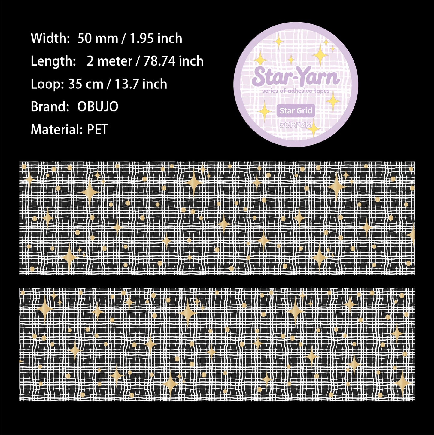 1 Roll Star Web PET Tape XXSXL